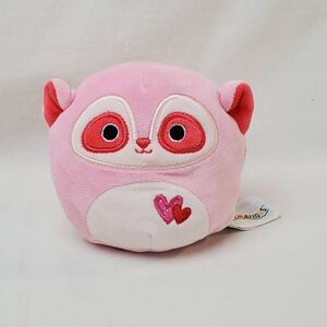 Squishmallows Jamar Lemur Meerkat Pink Valentines Day Plush Toy